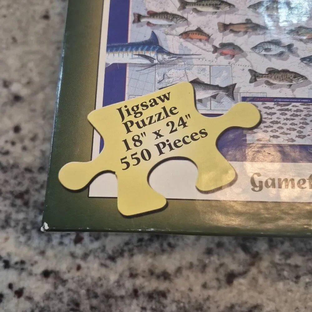 North American Wildlife Puzzles Gamefish of the United States 550 pc Jigsaw Puzz